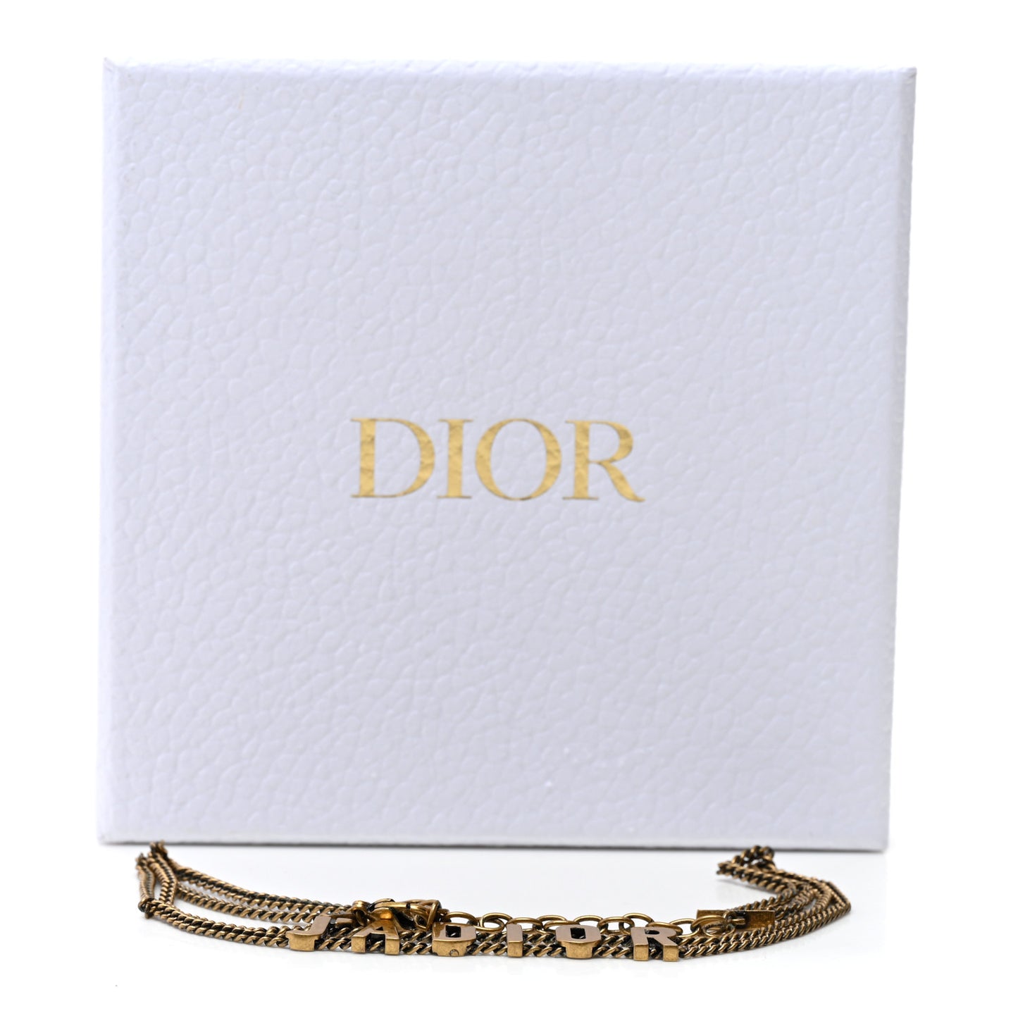 Metal J'Adior Choker Necklace Aged Gold