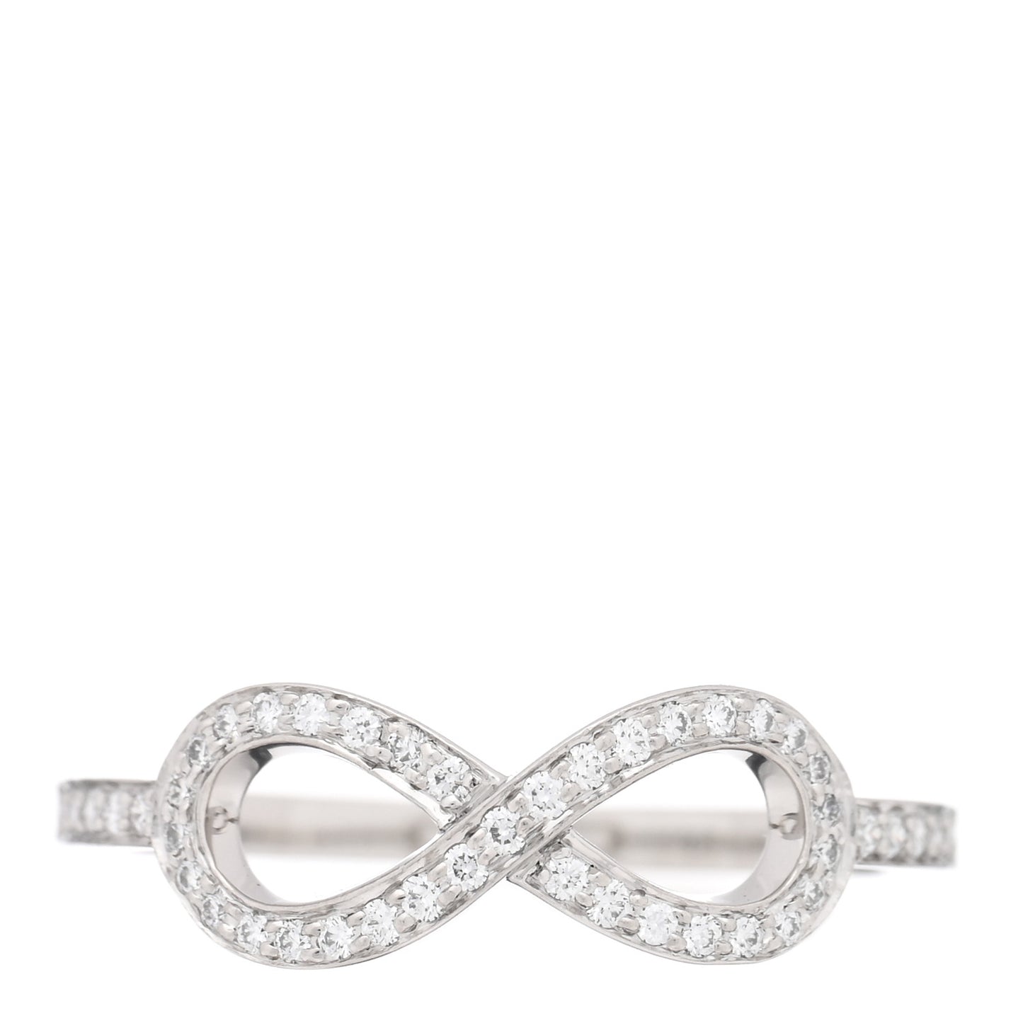 Platinum Diamond Infinity Ring 54 6.75