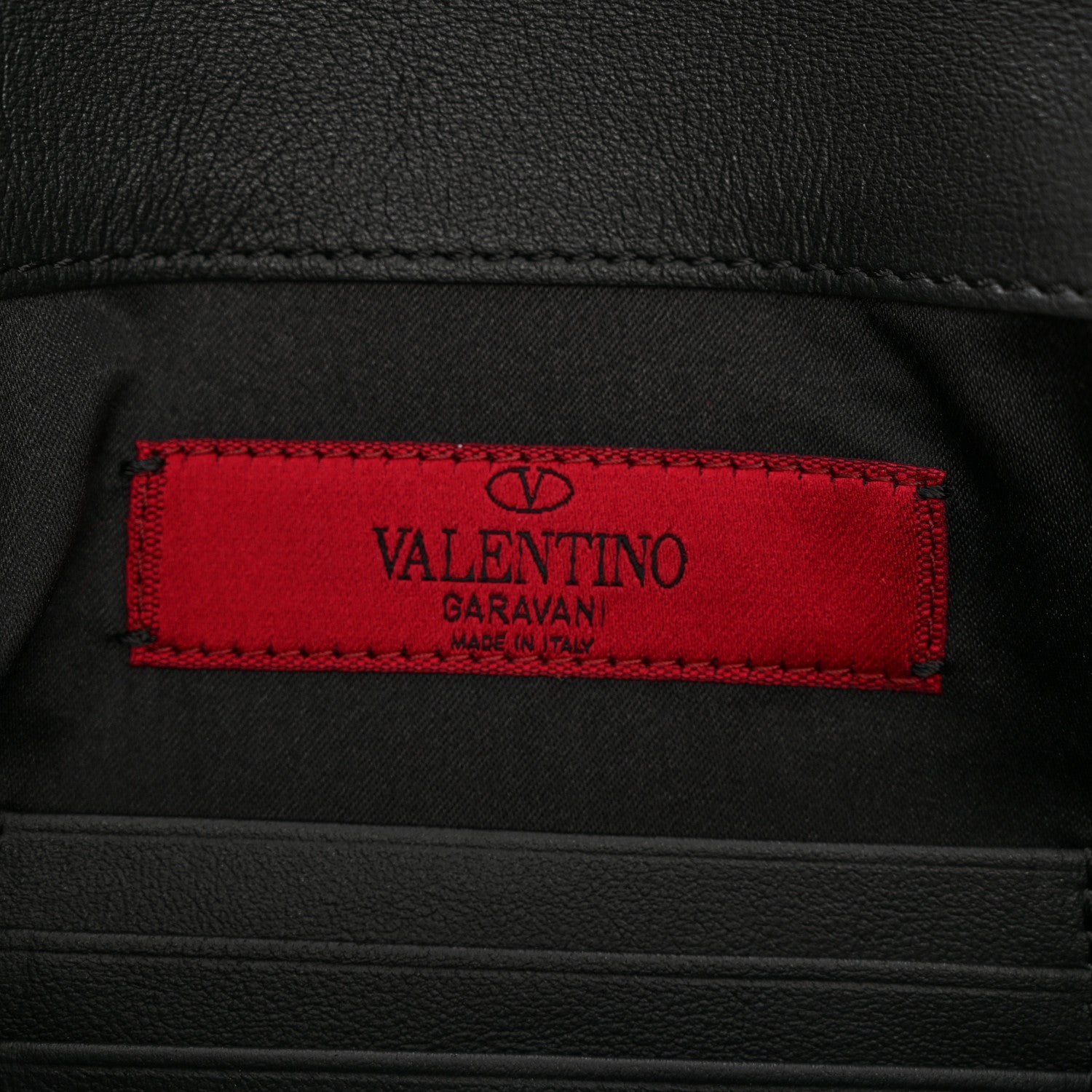 Valentino Garavani Vitello Large Rockstud Envelope Clutch Black 6 of 8