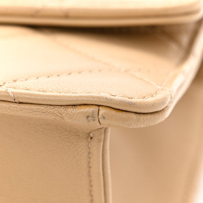 Chanel Lambskin Quilted Medium Golden Class Flap Dark Beige 11 of 12