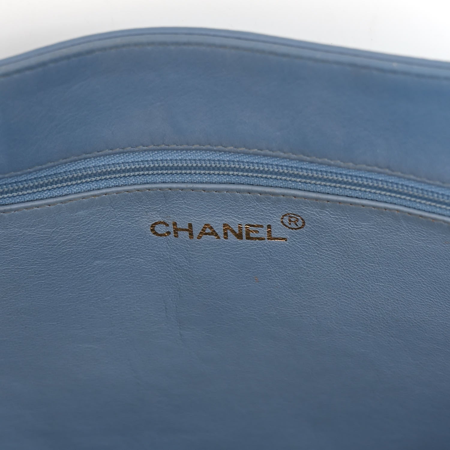 Chanel Lambskin Jumbo CC Shoulder Bag Blue 6 of 11