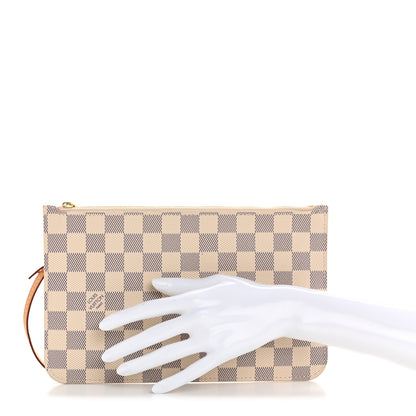 Louis Vuitton Damier Azur Neverfull MM GM Pochette 2 of 11