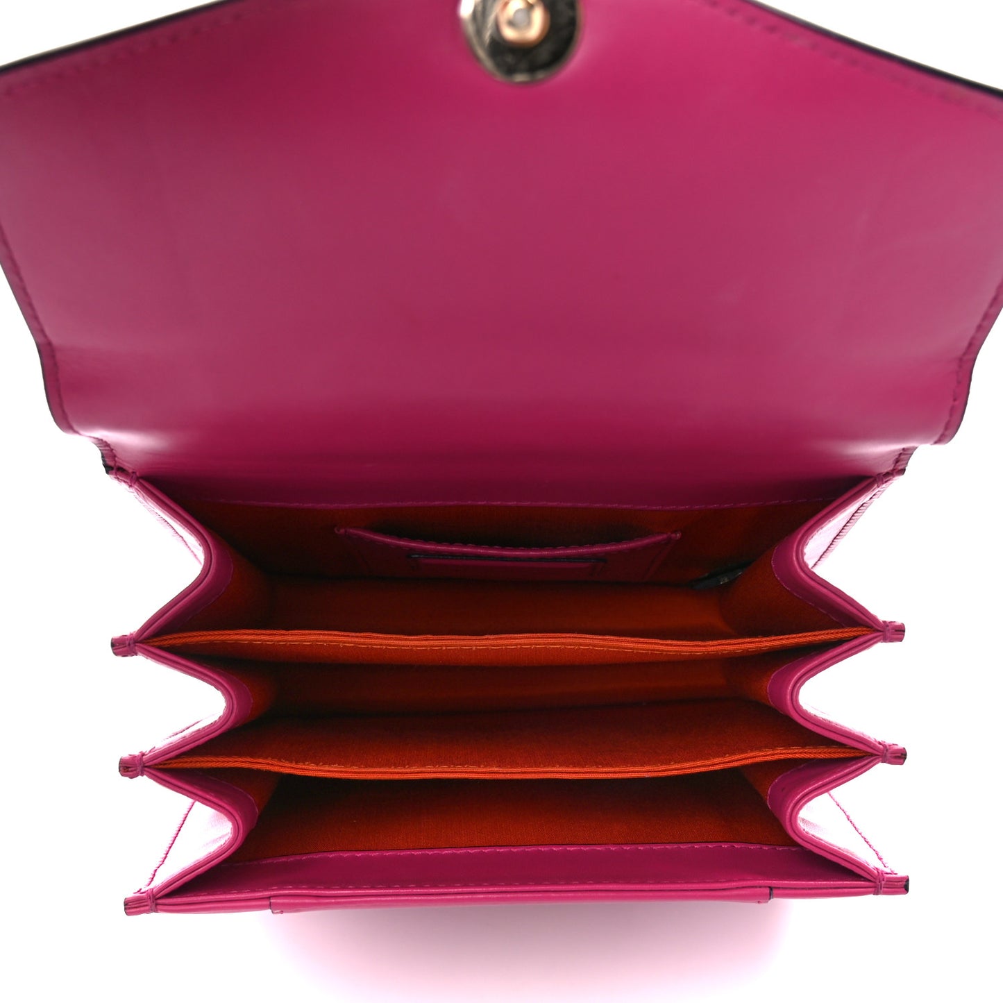 Calfskin Serpenti Forever Top Handle Pink