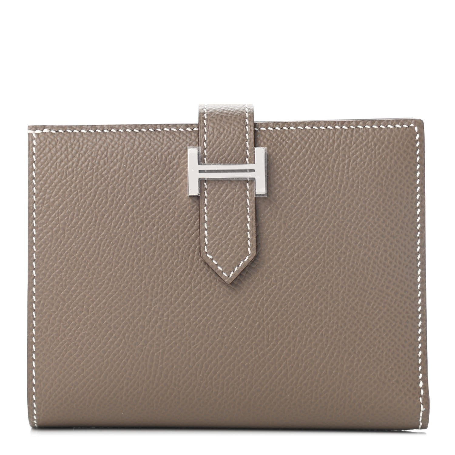 Hermes Epsom Bearn Compact Wallet Etoupe 1 of 6