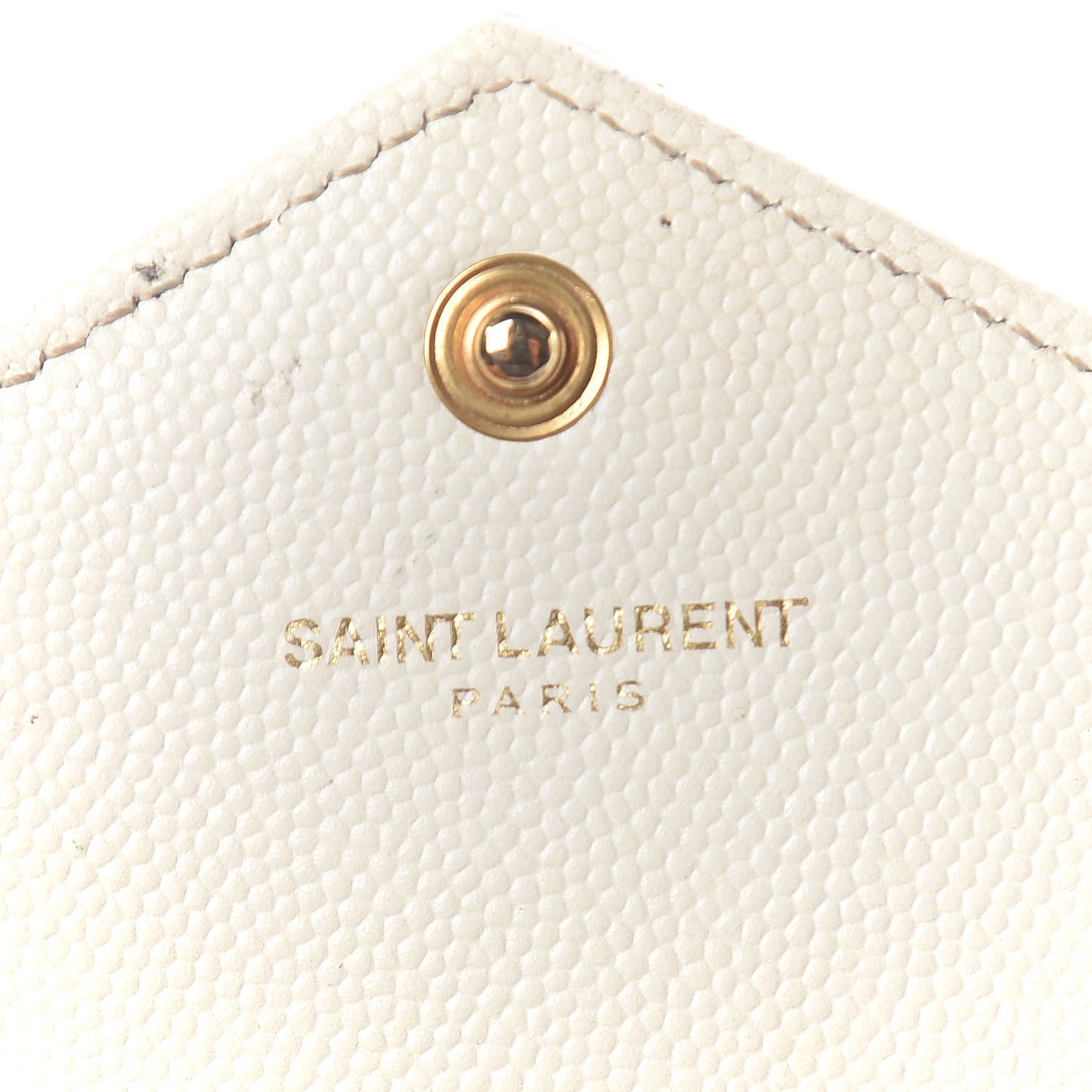 Grain De Poudre Matelasse Chevron Monogram Envelope Chain Wallet Porcellana