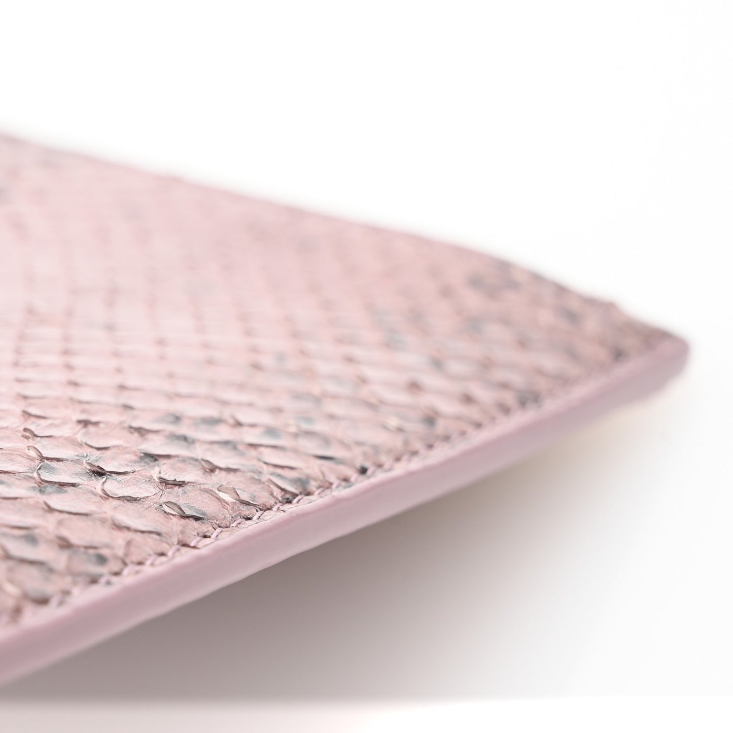 Snakeskin Zip Pouch Purple Multicolor
