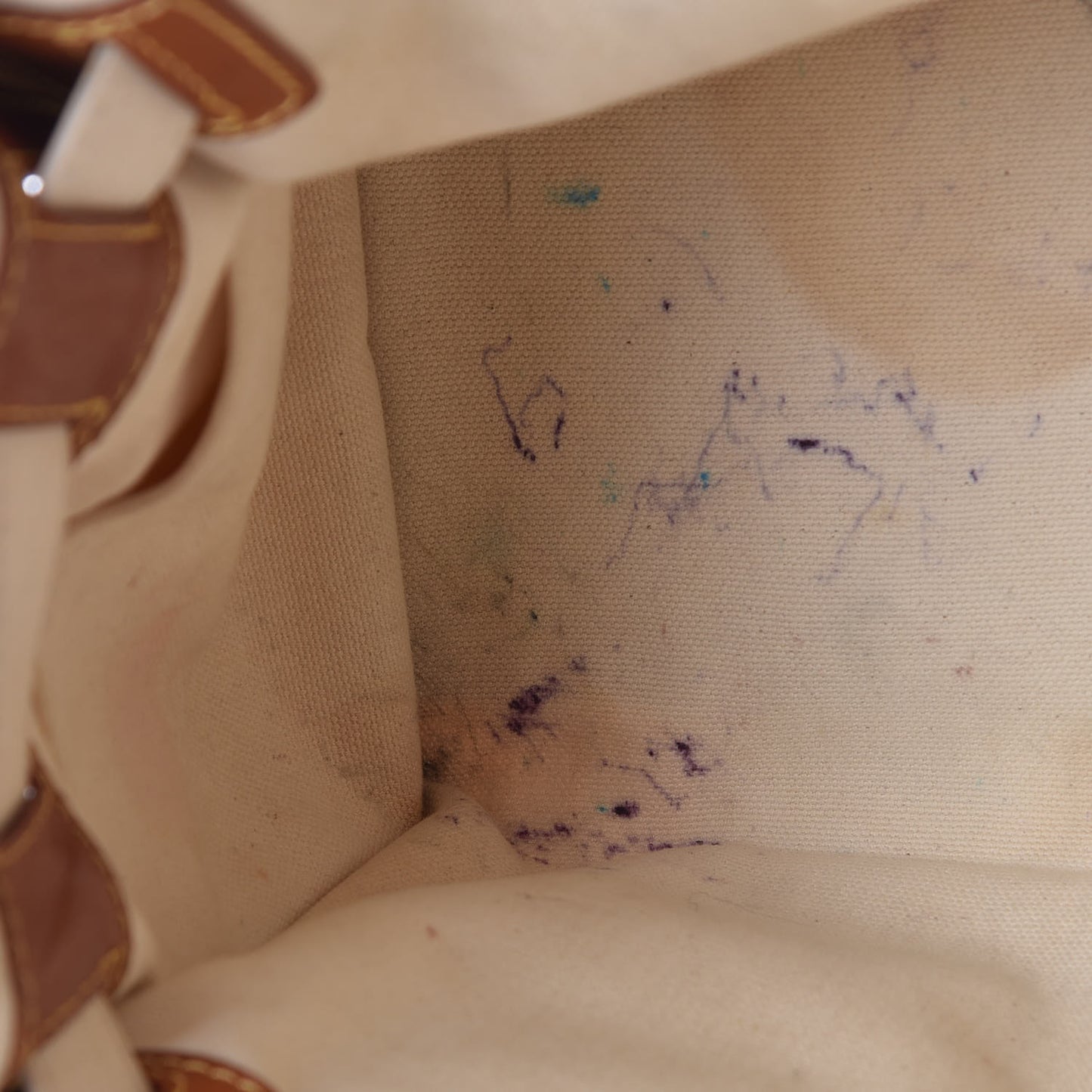 Monogram Rayures Tisse Sac GM Blue