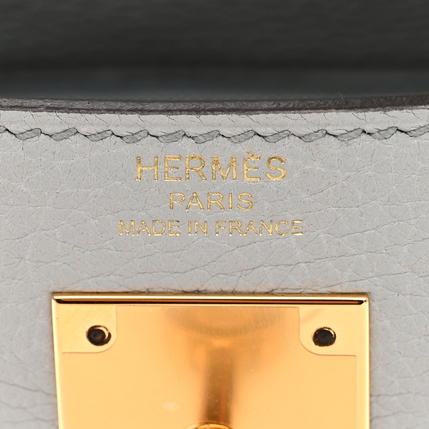 Hermes Taurillon Clemence Kelly Retourne 28 Bleu Pale 6 of 11