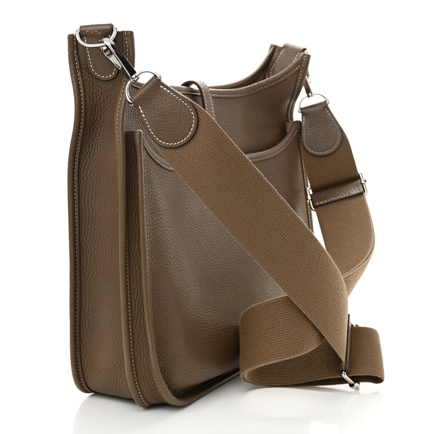 Hermes Taurillon Clemence Evelyne III PM Etoupe 3 of 12
