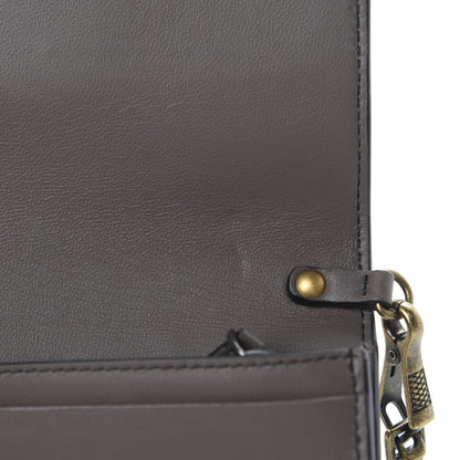 Bottega Veneta Nappa Intrecciato Ellittica Chain Wallet New Steel 9 of 10