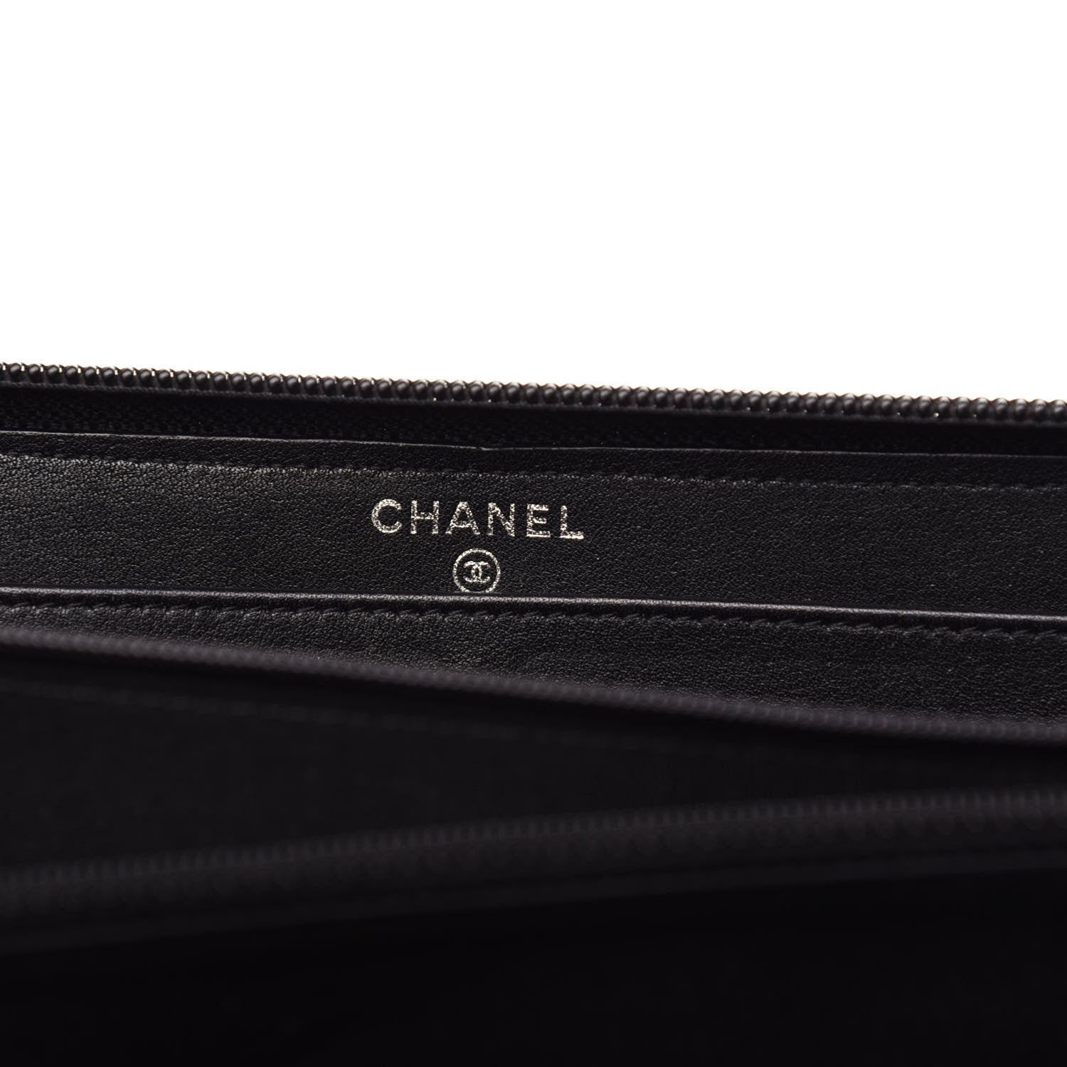 Chanel Caviar Timeless CC Large Gusset Zip Around Wallet Black 6 of 10