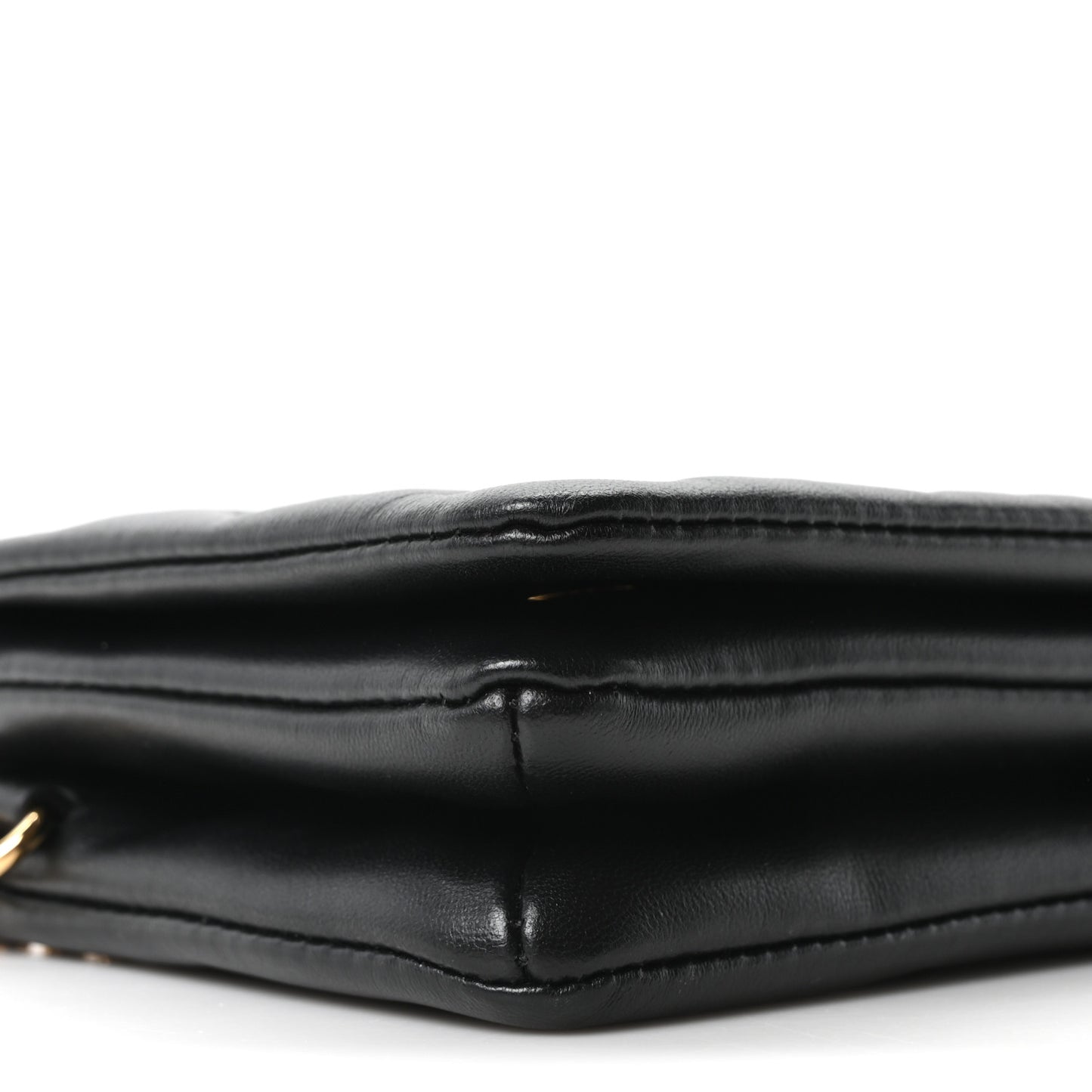 Lambskin Embossed Monogram Pochette Coussin Black