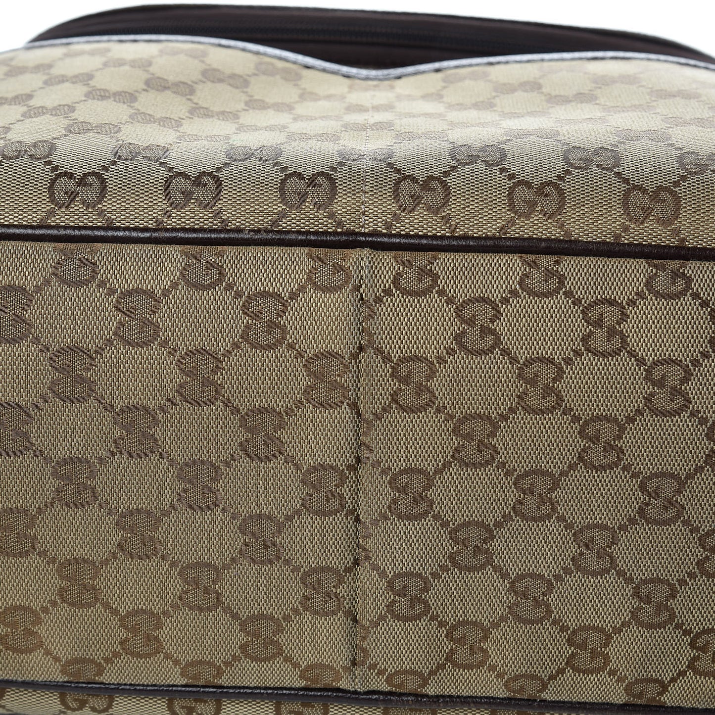 Monogram Natural Pigskin Large Diaper Bag Beige Ebony Cocoa Dark Chocolate