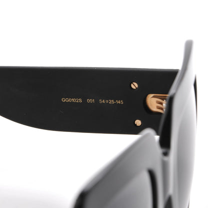 Gucci Square Frame Glitter GG0102S Sunglasses Black 6 of 7