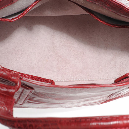 Nancy Gonzalez Crocodile Tote Red 3 of 7