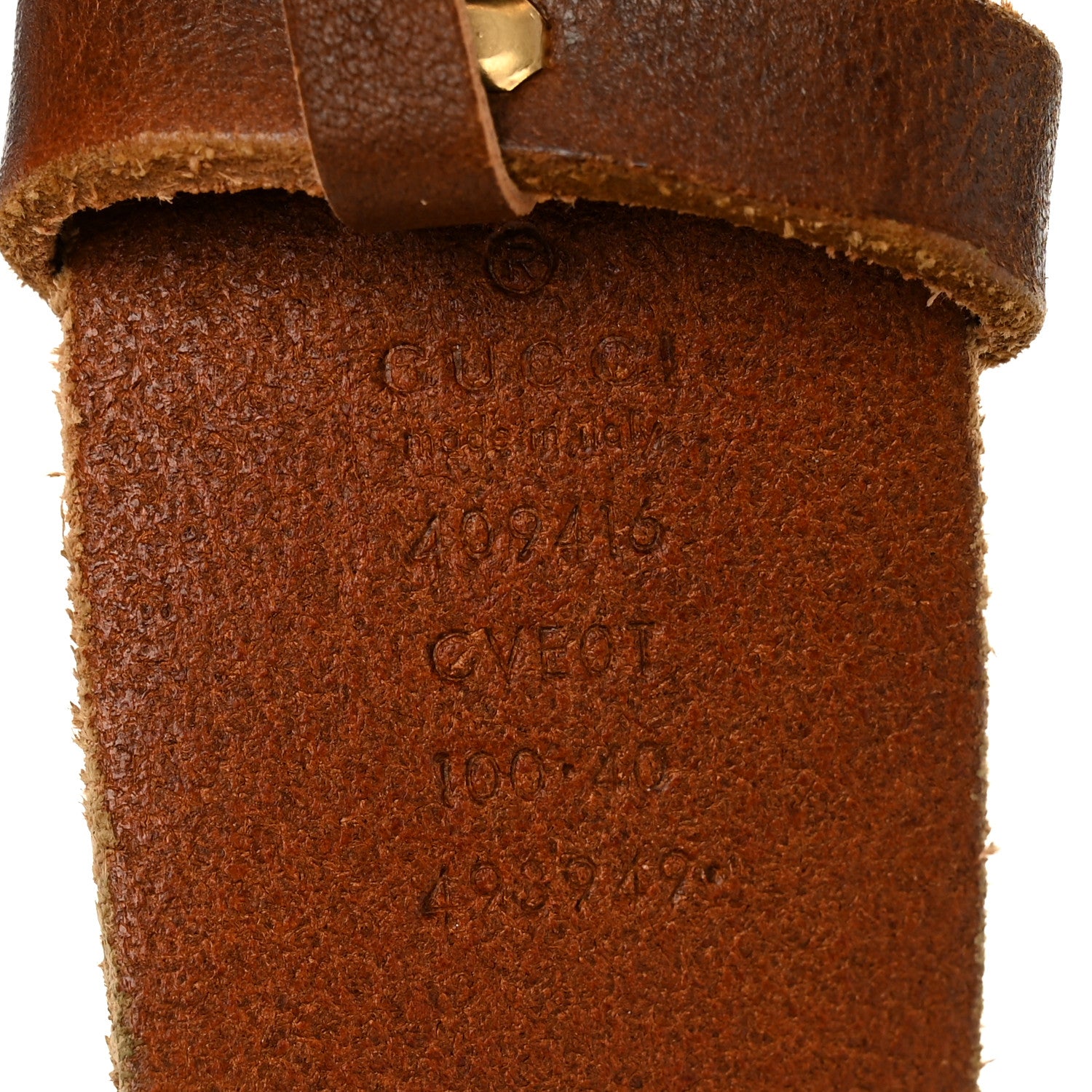 Gucci Faded Calfskin Double G 40mm Belt 100 40 Cuir 3 of 5