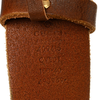Gucci Faded Calfskin Double G 40mm Belt 100 40 Cuir 3 of 5