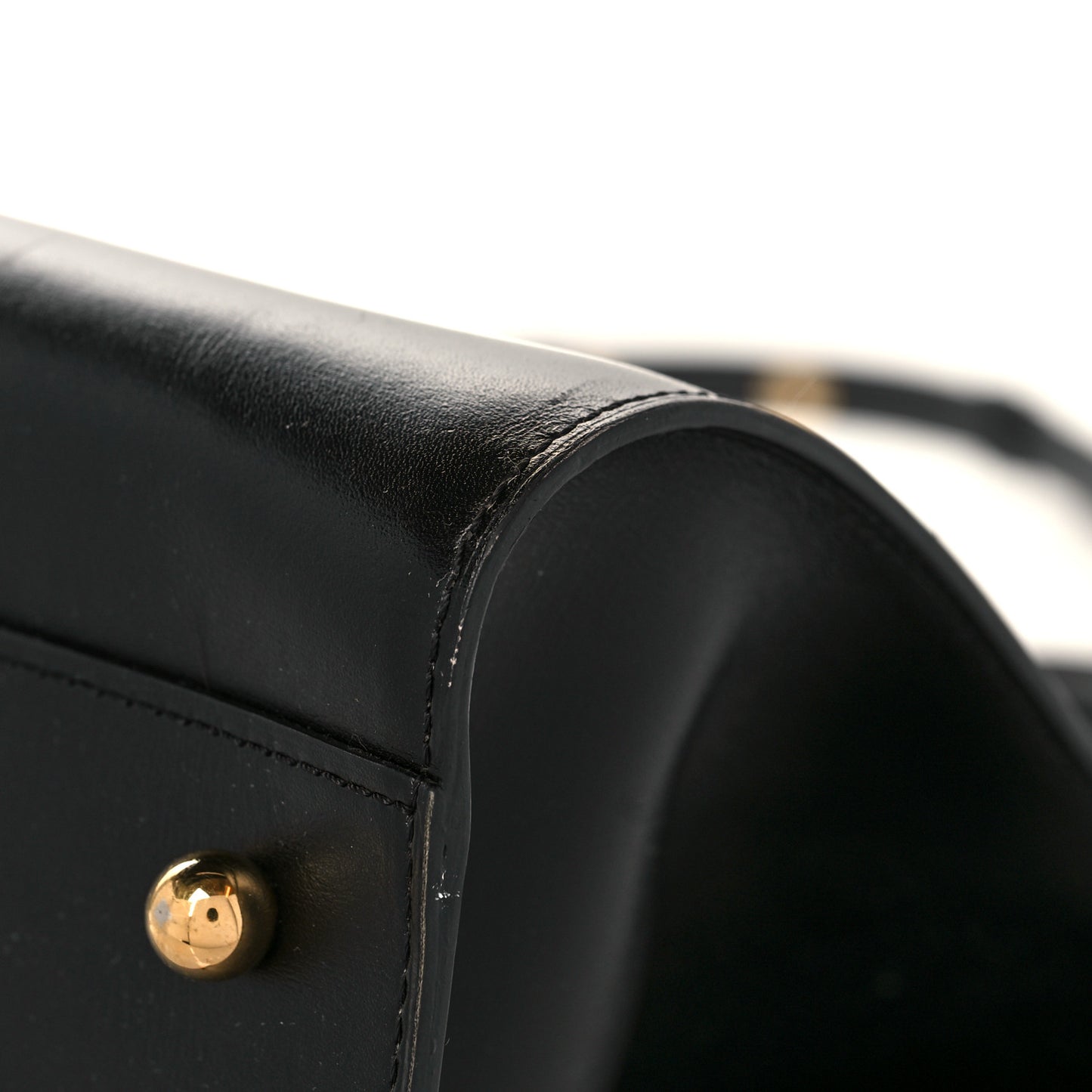 Box Calfskin GM Brillant Satchel Black