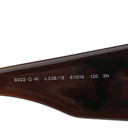 Chanel Oval CC Sunglasses 6022-Q Brown 5 of 7