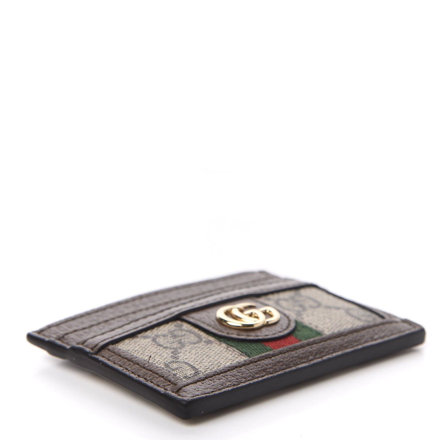 Gucci GG Supreme Monogram Ophidia Card Holder Brown 4 of 7