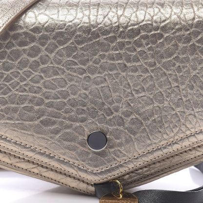 Jimmy Choo Metallic Grained Calfskin Arrow Crossbody Bag Light Gold 17 of 17
