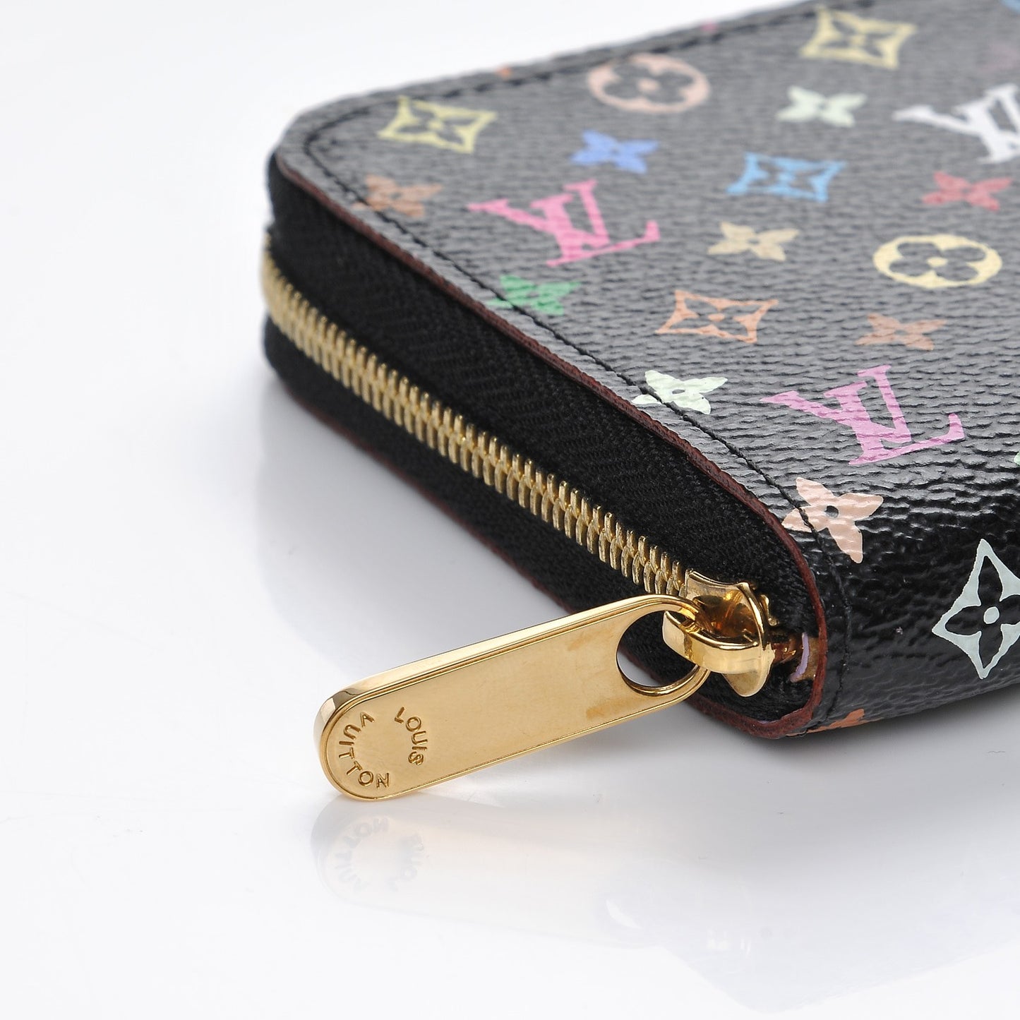 Monogram Multicolor Zippy Coin Purse Black Violet