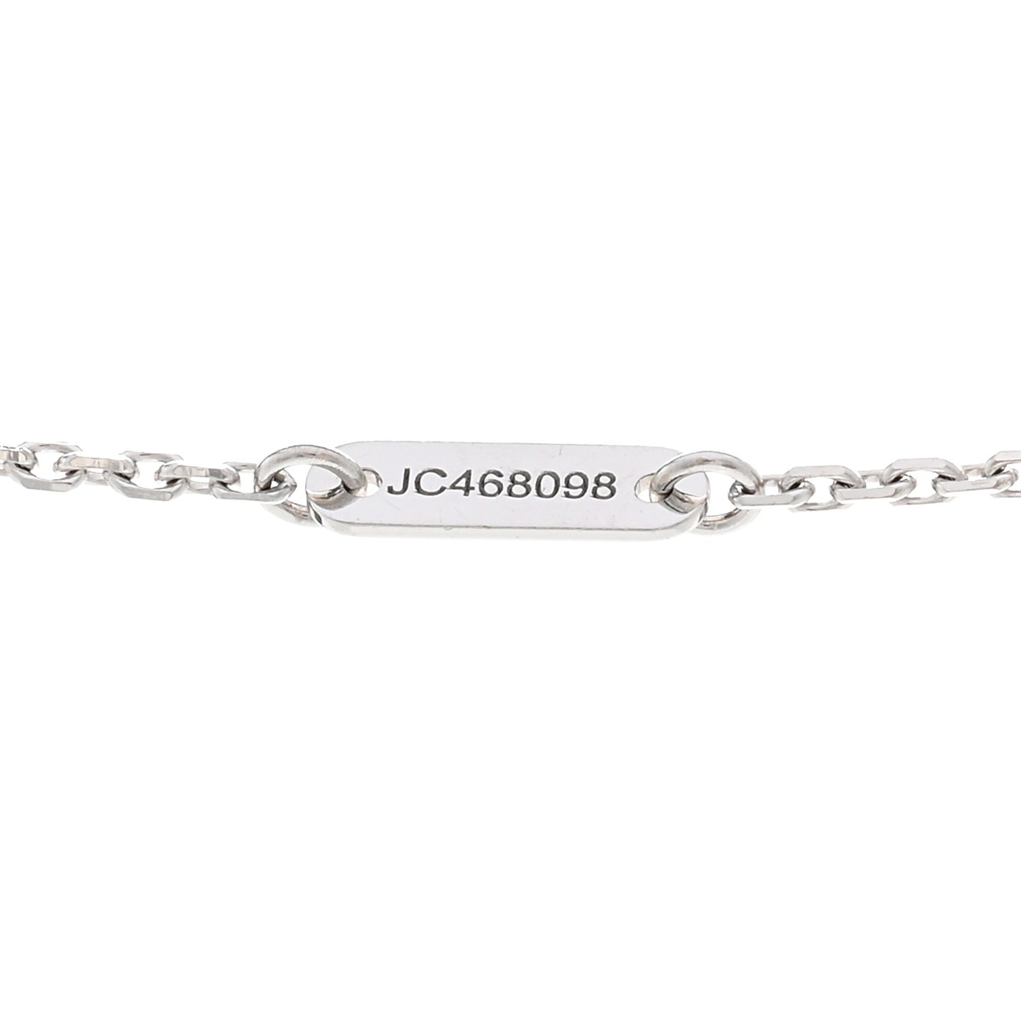 18K White Gold Diamond Mini Frivole Pendant Pave Necklace