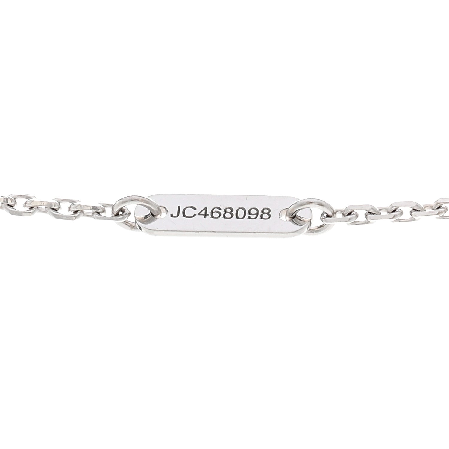 Van Cleef & Arpels 18K White Gold Diamond Mini Frivole Pendant Pave Necklace 5 of 5
