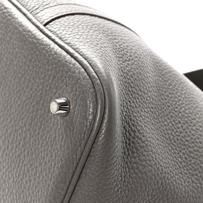 Hermes Taurillon Clemence Picotin Lock 22 MM Etain 12 of 12