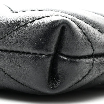 Gucci Calfskin Matelasse Mini GG Marmont Chain Bag Black 10 of 13