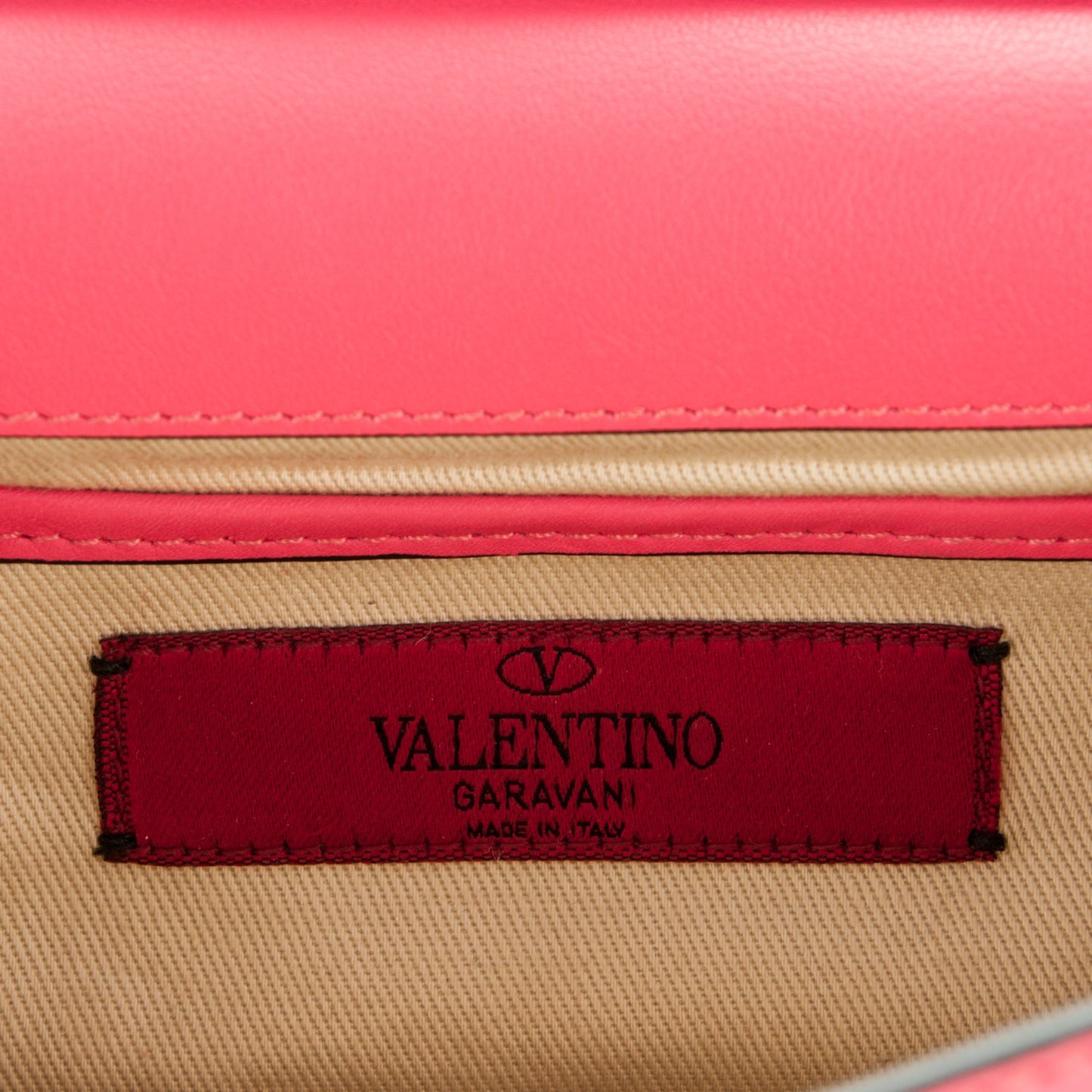Vitello Mini Rockstud Flap Saddle Crossbody Bag Deep Rose