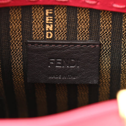Fendi Vitello King Plexiglass Logo Embossed Mini Fendi Sunshine Shopper Tote Lampone 7 of 13