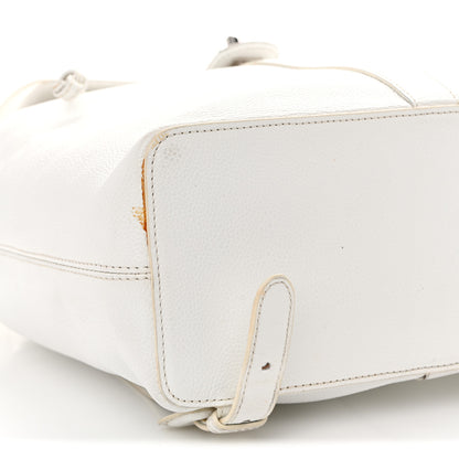 Chanel Caviar CC Backpack White 9 of 19