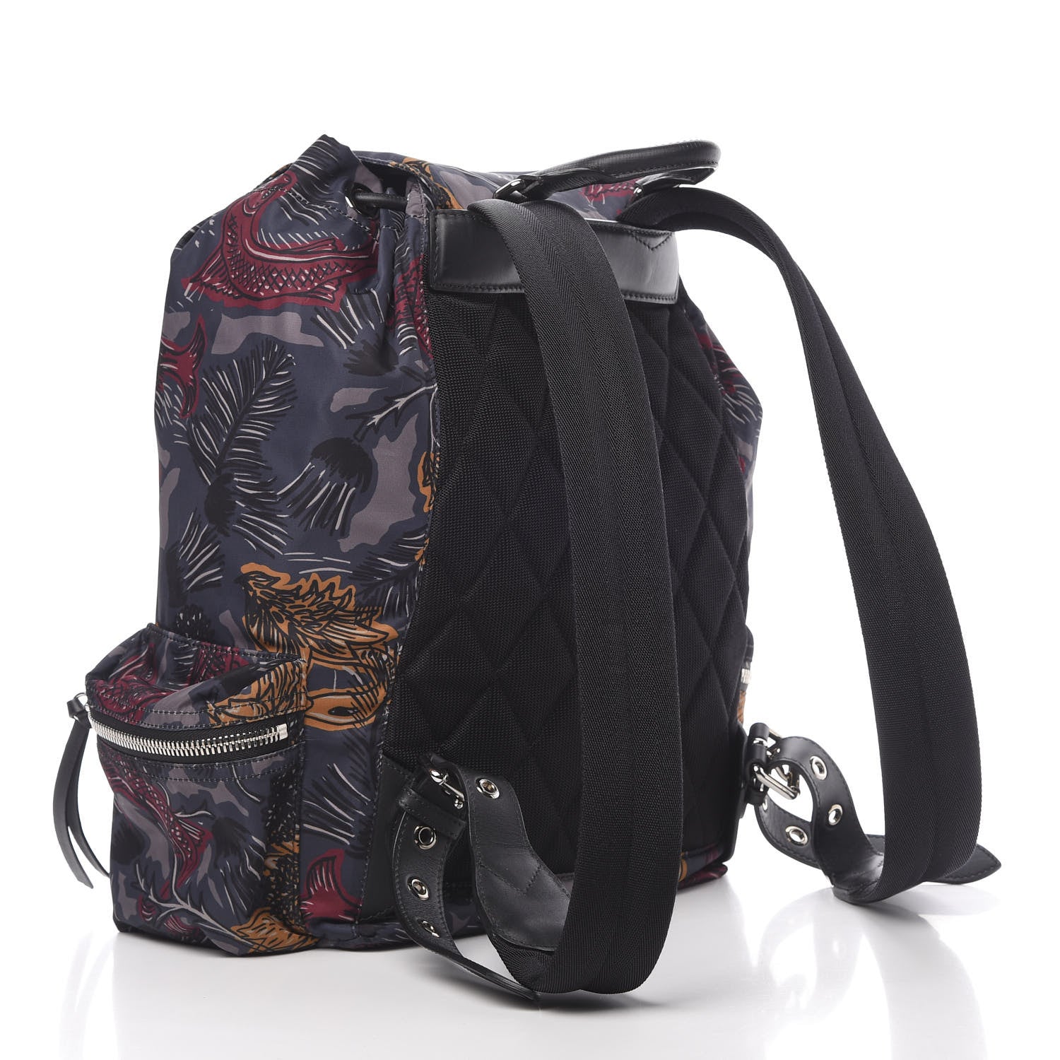 Burberry Nylon Beasts Print Large Rucksack Backpack Blue 2 of 11