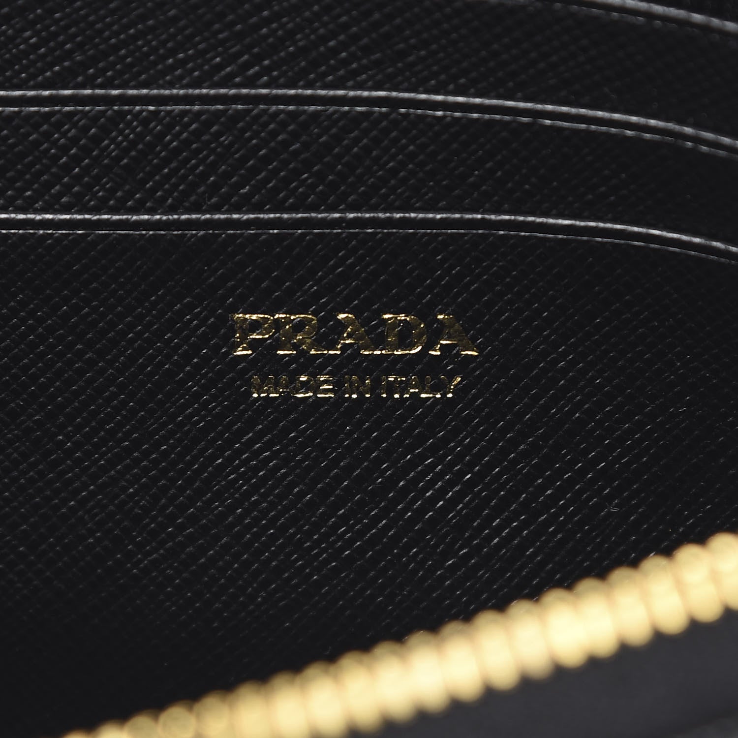 Prada Saffiano Lux Mini Double Zip Chain Crossbody Bag Black 7 of 12