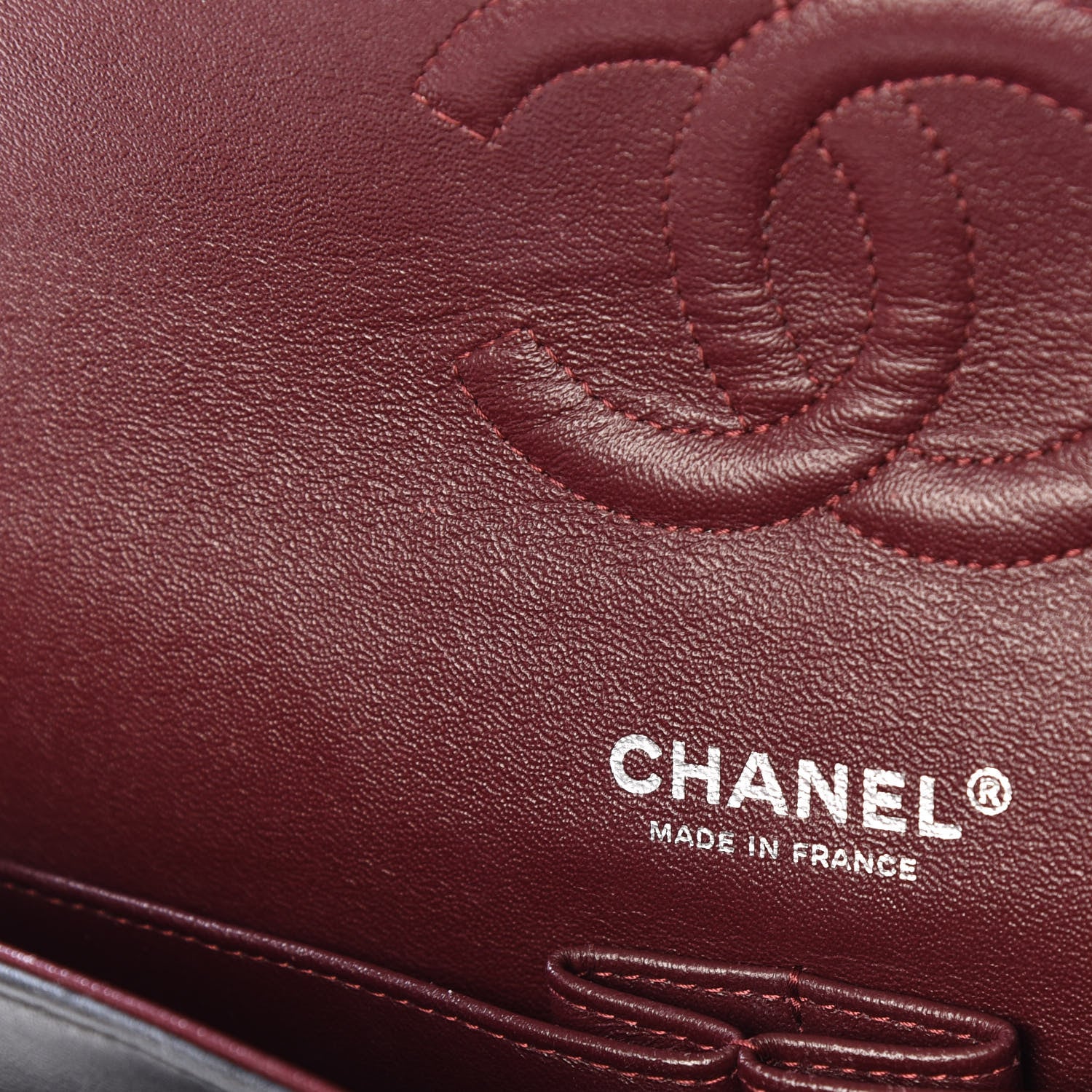 Chanel Lambskin Quilted Medium Double Flap Black 7 of 10