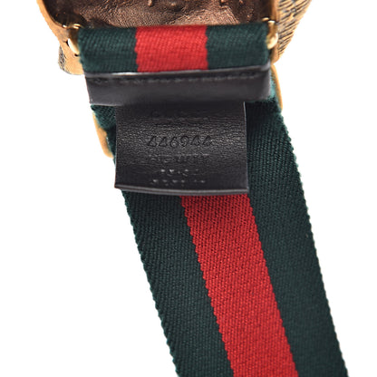 Gucci Web Feline Buckle Belt 85 34 Green Red 4 of 4