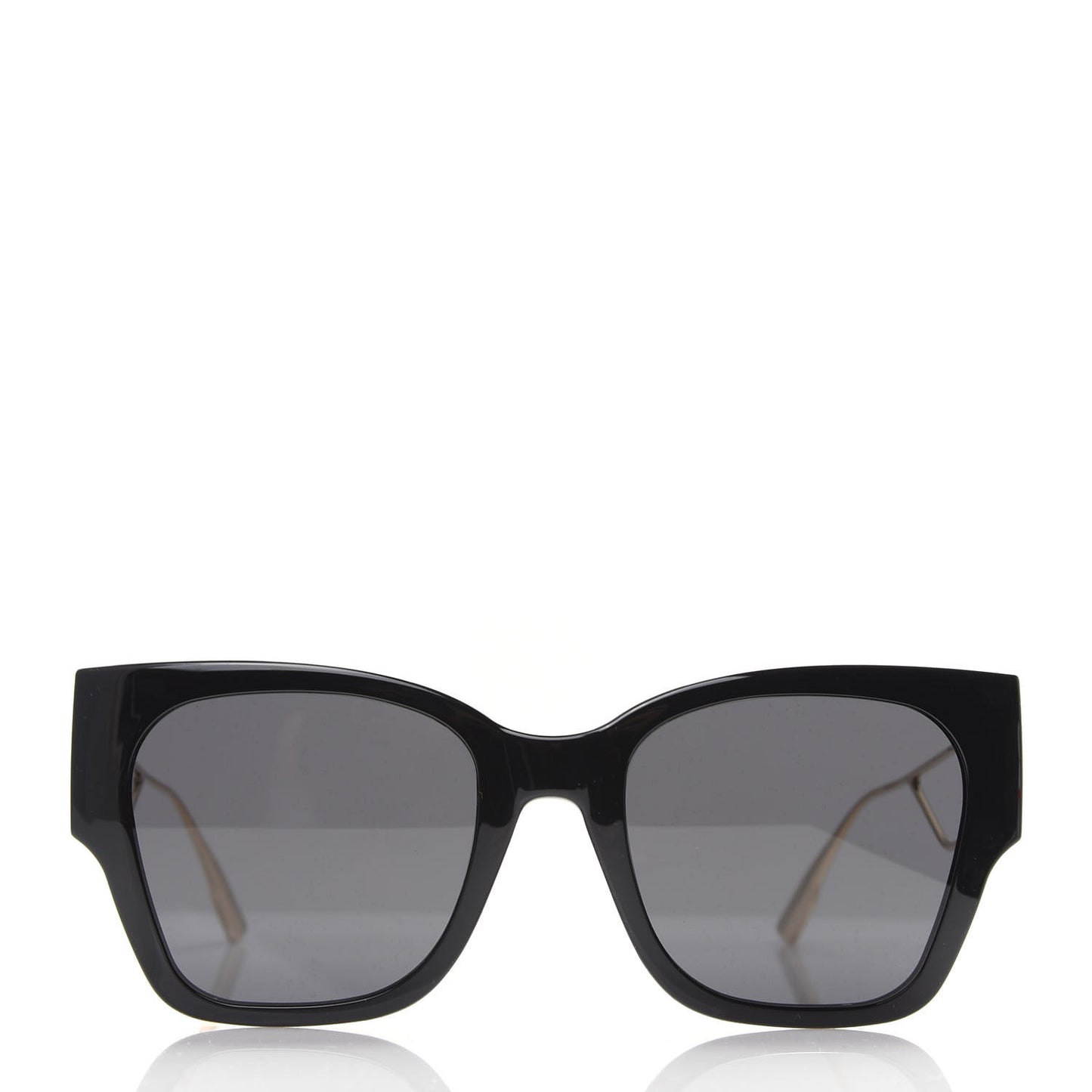 Rectangular 30 Montaigne 1 Sunglasses Black Gold