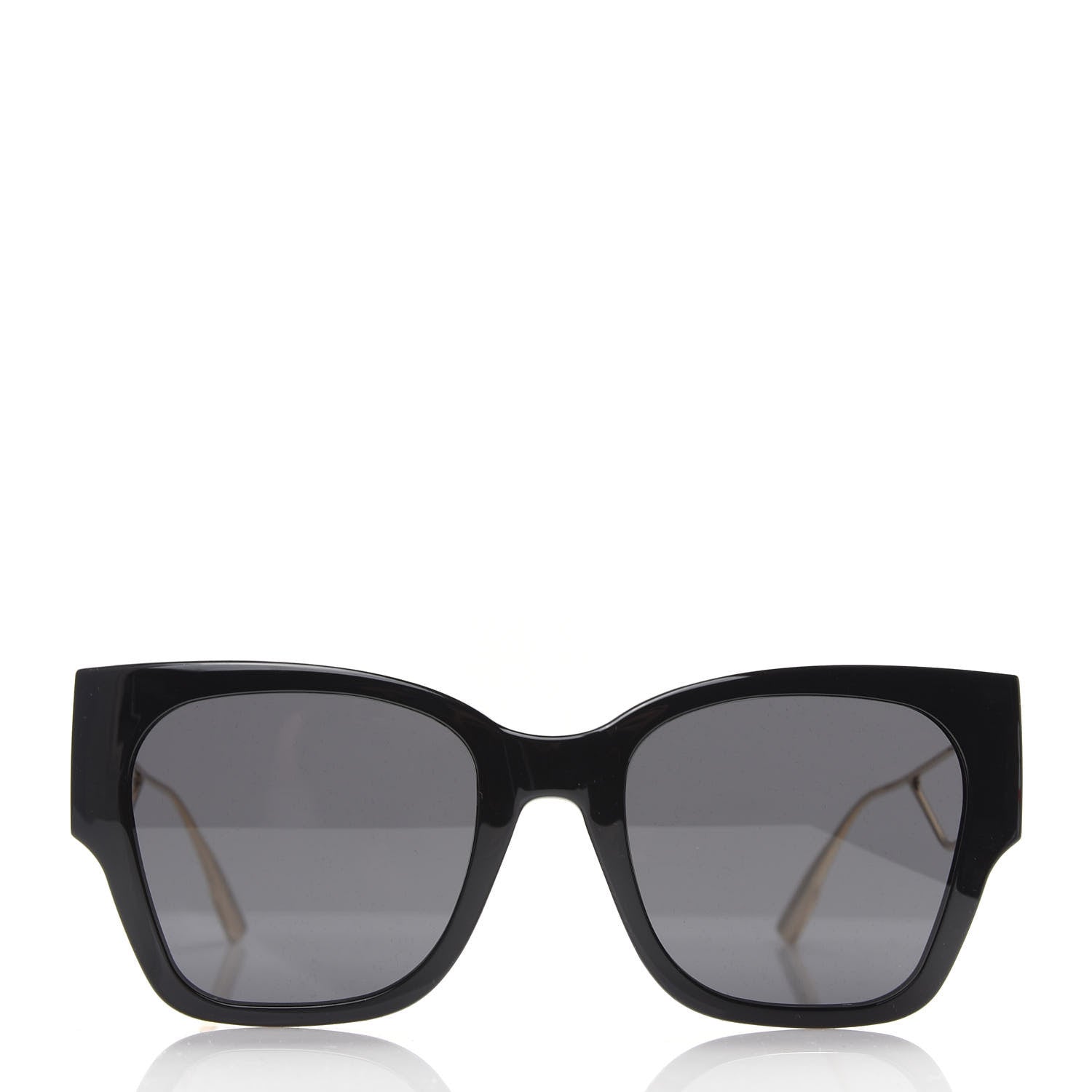 Christian Dior Rectangular 30 Montaigne 1 Sunglasses Black Gold 2 of 7