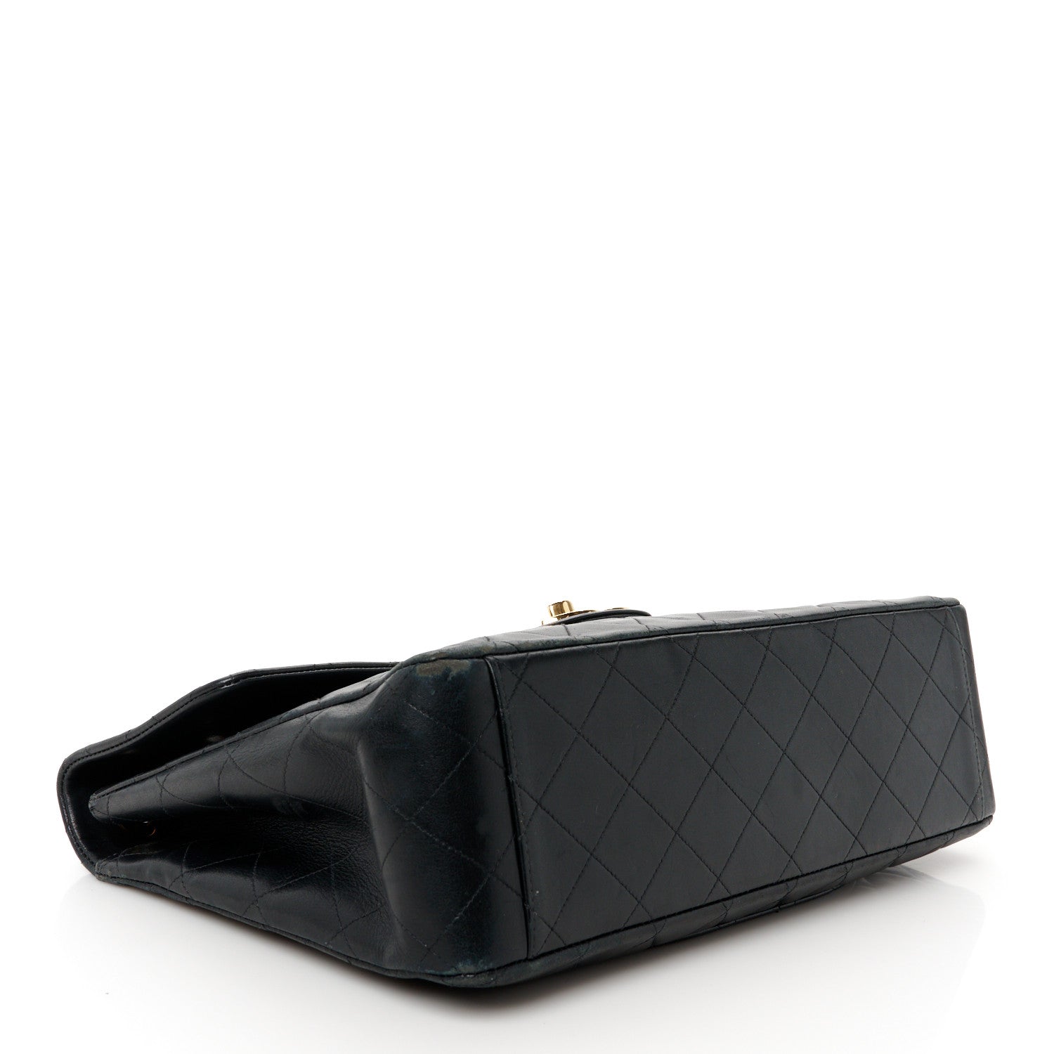 Chanel Lambskin Quilted XL Jumbo Single Flap Black 4 of 16