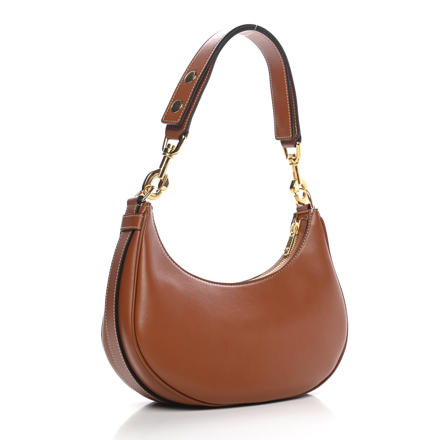 Celine Smooth Calfskin Medium Strap Ava Shoulder Bag Tan 3 of 10