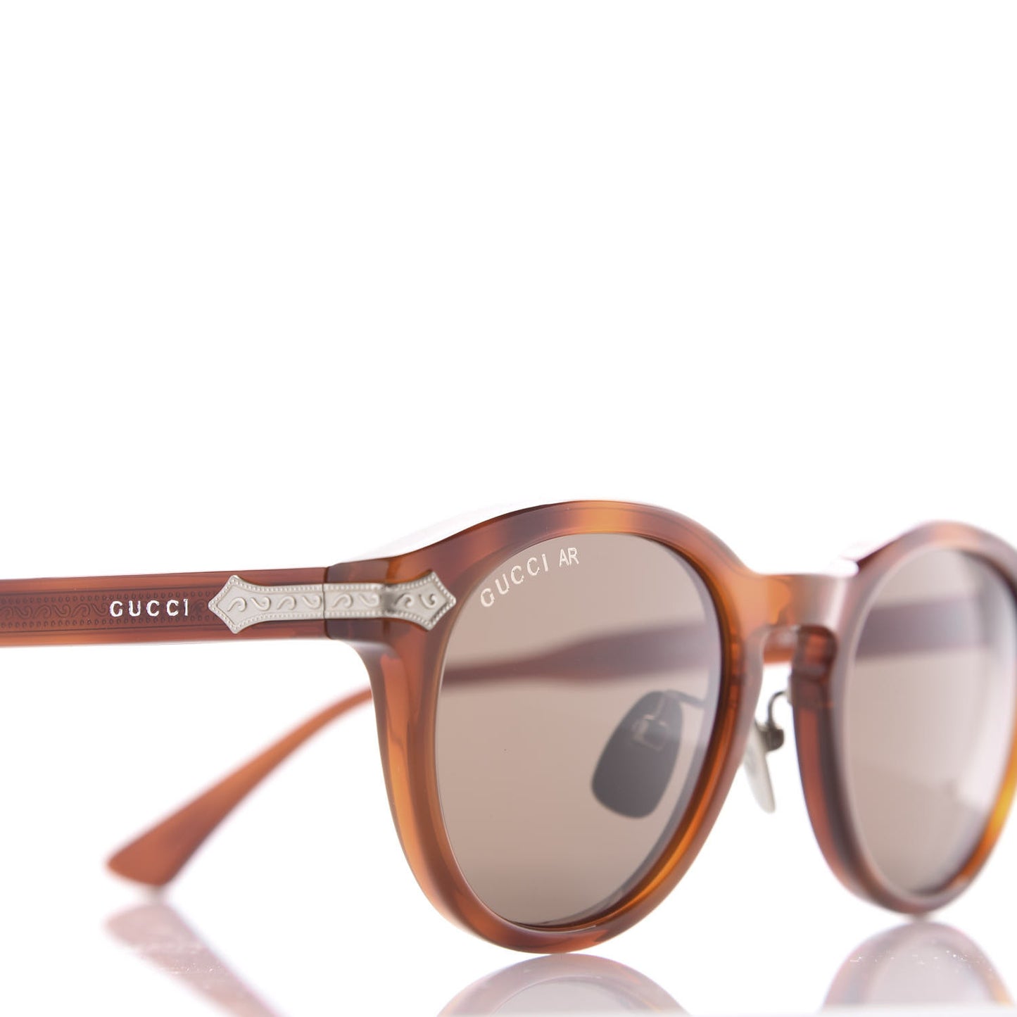 Acetate Round Metal Sunglasses GG0071S Havana