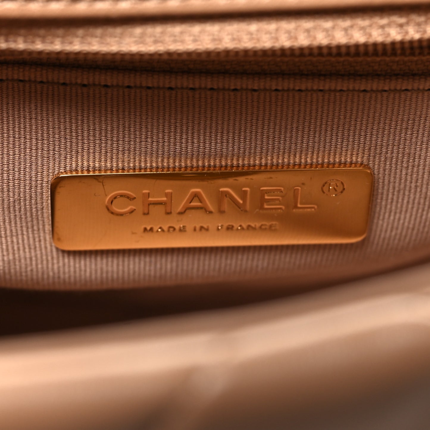 Lambskin Quilted Medium Chanel 19 Flap Brown