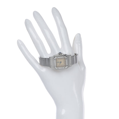 Cartier Stainless Steel 24mm Santos de Galbee Quartz Watch Cream 2 of 6