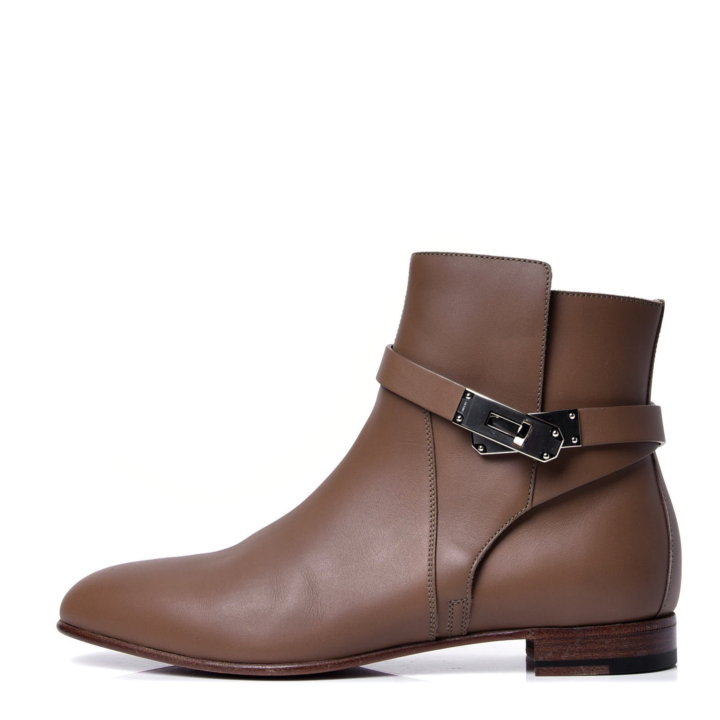 Calfskin Neo Ankle Boots 39.5 Brun Fume