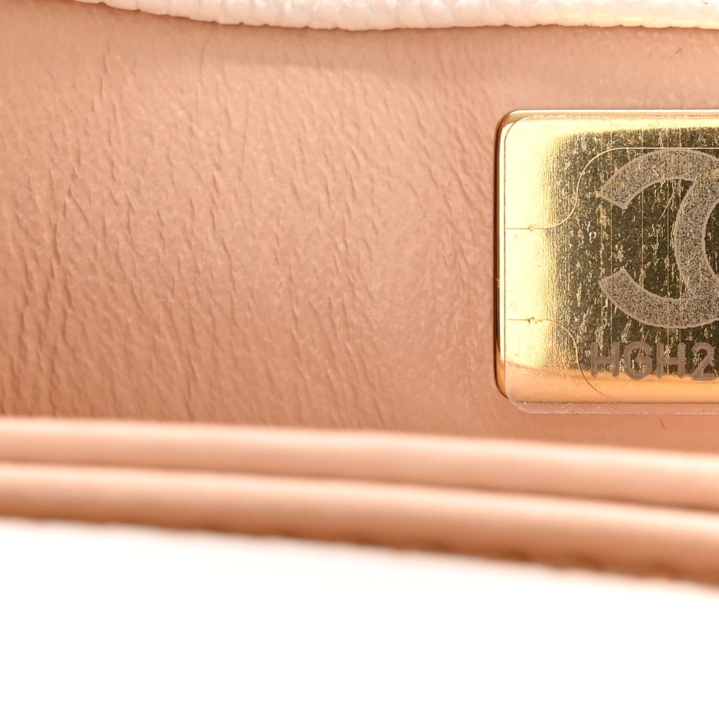 Caviar Quilted Mini Coco Chain Handle Flap White