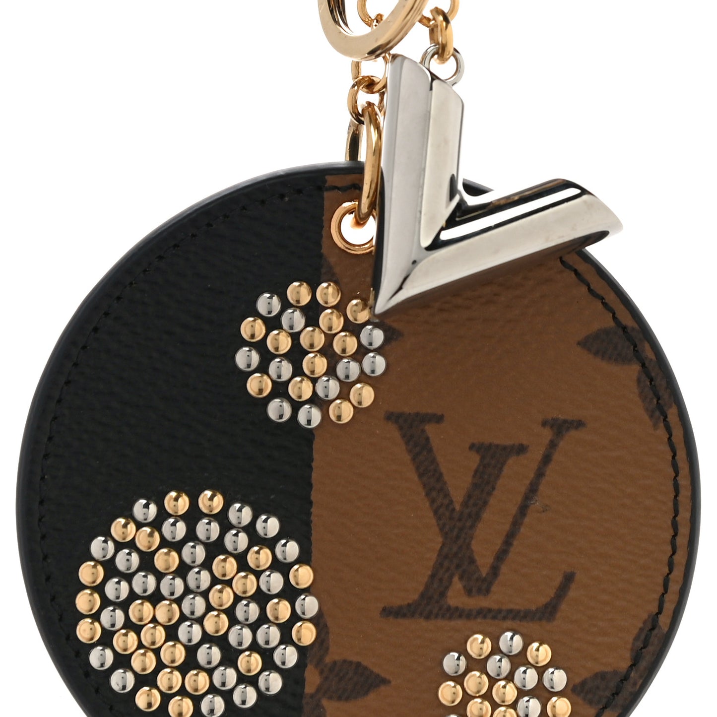 Reverse Monogram Night Lights Bag Charm Key Ring