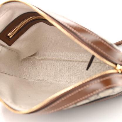 Gucci GG Supreme Monogram Azalea Calfskin Retro Interlocking G Messenger Shoulder Bag Beige Ebony Brown Sugar 5 of 10