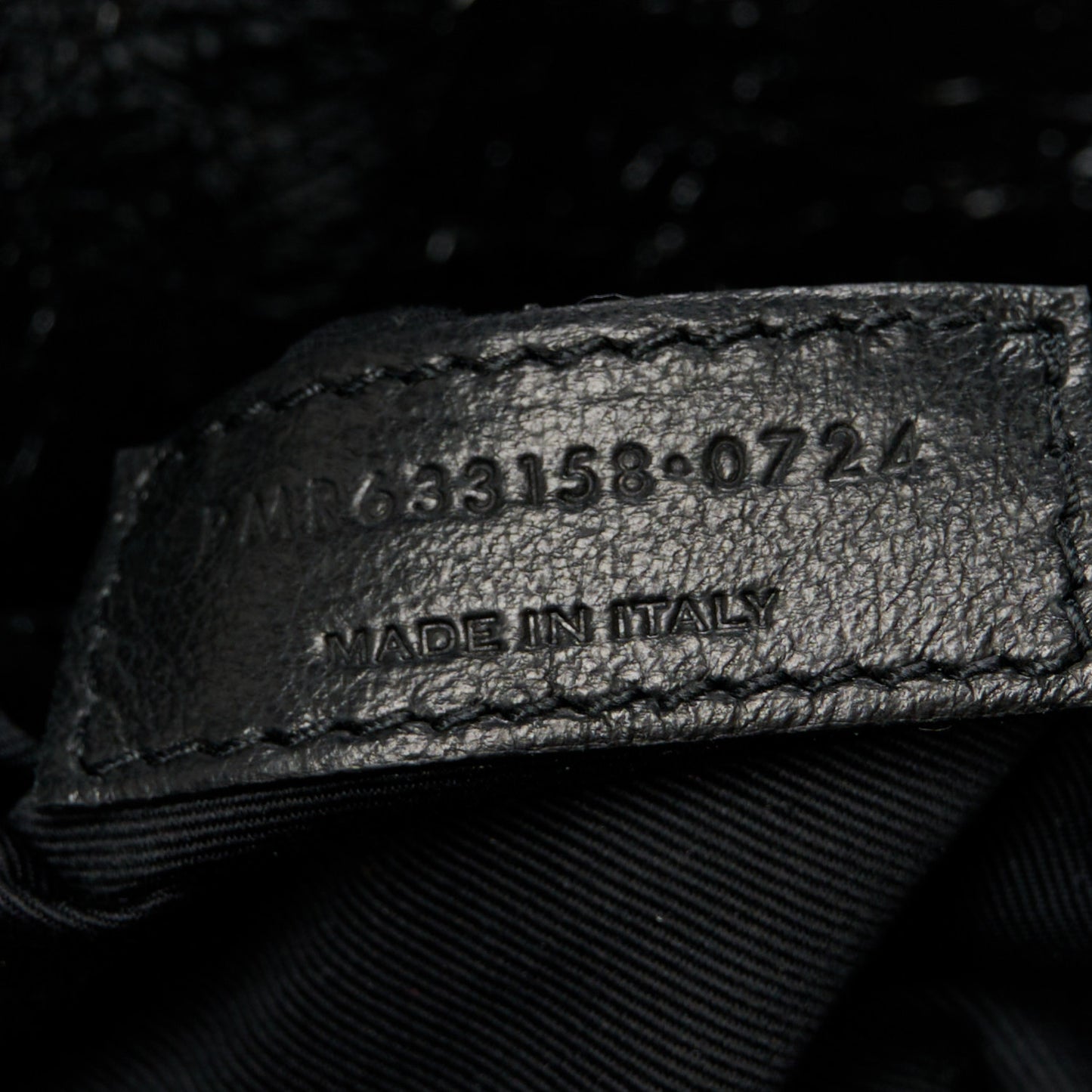 Crinkled Calfskin Matelasse Monogram Medium Niki Chain Satchel Black