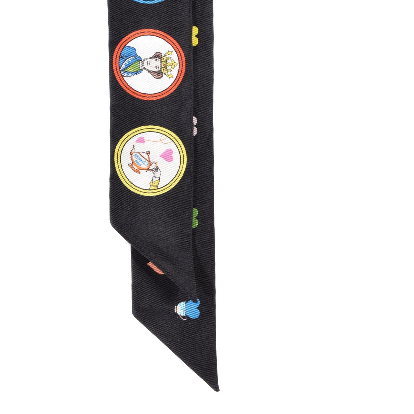 Silk Tea Time Twilly Black Rouge Multicolor